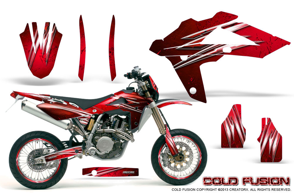 Husqvarna SMR 05-07 Graphics Kit Cold Fusion Red NP Rims